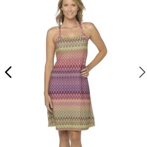 PrAna Quinn Fuchsia Ibiza Athletic Racer Back Dress - Size XL